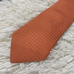 美品　エルメス　ネクタイ　茶色・オレンジ　H柄H織　ファソネ 楽天市場】【新品】エルメス HERMES ネクタイ H織りタイ