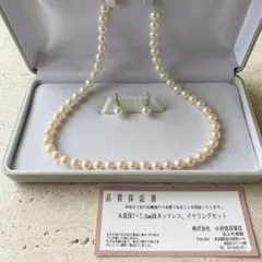 美品】MIKIMOTO パールネックレス イヤリングセット54真珠 7mm - メルカリ
