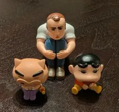 クレヨンしんちゃん　まちぼうけ 7 カプセルトイ フィギュア　3個セット