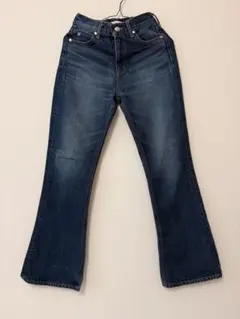 ヒゲ、アタリ、色落ち良好リーバイス557ブーツカットフレアデニムW30 S 