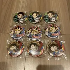 ジャンプビクトリーカーニバル 特製缶バッジ ルフィ 炭治郎 遊戯王のサムネイル