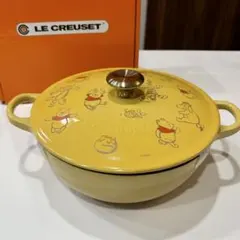 新品】ル・クルーゼ 限定 くまのプーさん マルミット22 ライトゴールド