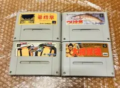 【SFCソフト4本セット・Nintendo Super Famicom】va