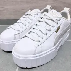 PUMA メイズ　スニーカー 厚底 ホワイト　23.5cmのサムネイル