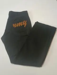 TOMMY HILFIGER チノパン ブラック XL ストレート ロゴ刺繍