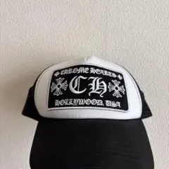 ほぼ未使用CHROME HEARTS メッシュキャップ ブラック/ホワイト