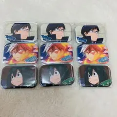 僕のヒーローアカデミア ジャンプフェスタ限定まるかく缶バッジ 轟 飯田 蛙吹梅雨