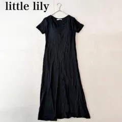 【 little lily】半袖ロングワンピース（L)綿 ブラトップ シンプルのサムネイル