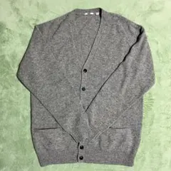 美品　UNIQLO グレー　カーディガン　メンズ　XL