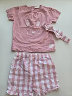 NEXT ベビー服 うさぎ トップス ショートパンツ ヘアリボン 3点セットのサムネイル