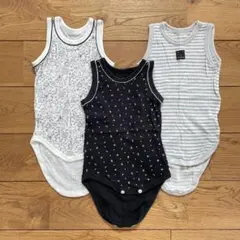 ベビー服　インナーロンパース　70　夏物3枚セット⑦