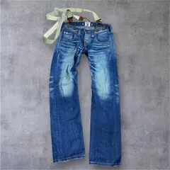 Lee SLY ストレートデニム ライトブルー サスペンダー付き