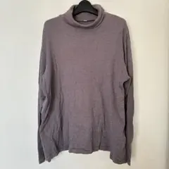 UNIQLO ソフトタッチタートルネックT 長袖 大きいサイズ 綿100 XL