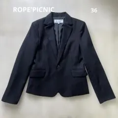 ROPE'PICNIC 黒 テーラードジャケット シングルボタン