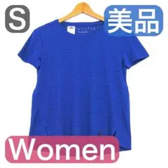adidas アディダス 半袖Tシャツ トップス S ブルー 春物