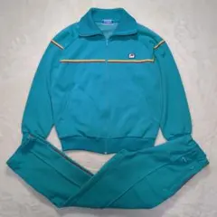 【80s！L】FRED トラックジャケット上下 ターコイズグリーン かわいいのサムネイル