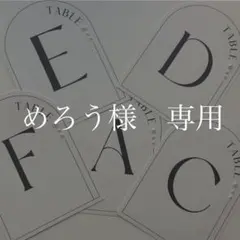 めろう様　テーブルナンバー　受付サイン　結婚式