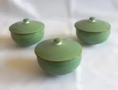 未使用　蓋付き湯呑　3客セット
