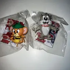 トムとジェリー 3Dラバーマスコット キーホルダー 2個セット