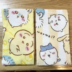 新品 ちいかわ フェイスタオル柄違い2枚セット ハチワレうさぎモモンガ パツワレ
