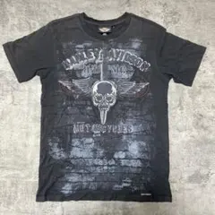 ハーレーダビッドソン tシャツ ガイコツ ドクロ バイク ツーリングに