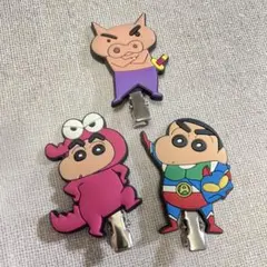 クレヨンしんちゃん　前髪クリップ　チョコビ　アクション仮面　ぶりぶりざえもん