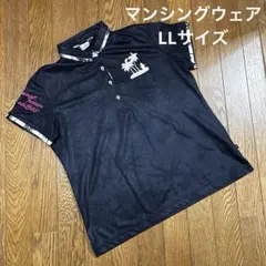 マンシングウェア♡大きいサイズ　半袖ゴルフポロシャツ　ブラックのサムネイル