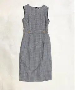 h&m 千鳥格子柄ノースリーブワンピース　34