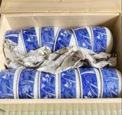 青白花模様 湯飲み 6個セット