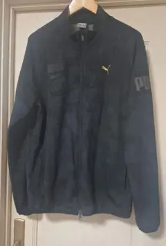 PUMA ゴルフ ジップアップ ゴルフウェア ニットジャージ 黒 GOLF