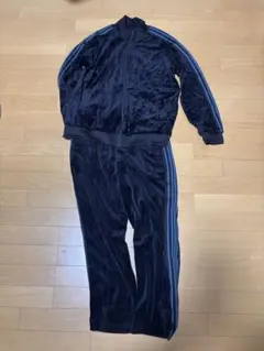 ワークマン ベロア セットアップ トラックジャケットL パンツM ブラック