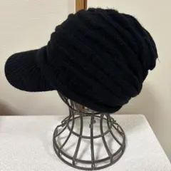 新品 未使用 黒ニット帽 裏ボア仕様 洗濯機OK