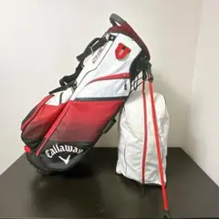 Callaway キャディバッグ ホワイト レッド - メルカリ