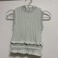 snidel ノースリーブ リブニット フリル ペプラムのサムネイル
