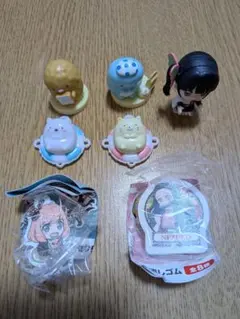 アニメキャラクター ミニフィギュア 5体セット　くら寿司２点セット