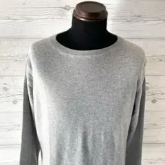 ユニクロ カシミヤニット グレー Lサイズ レディース