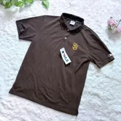 【新品】MLB サンディエゴ・パドレス ❣️ブラウン ポロシャツ サイズLのサムネイル
