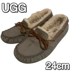 UGG DAKOTA モカシン グレー 24cm　レディース スリッポン