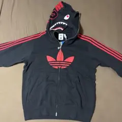 Adidas x BAPE シャークフードパーカー