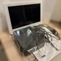美品！シャープ ポータブル液晶テレビ AQUOS ホワイト 2T-C12AF-W
