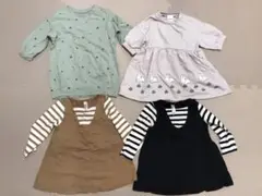 子供服　90センチ　トレーナーワンピース4点セット　※タバコ・ペットなし