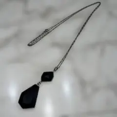 ネックレス　ロング　黒