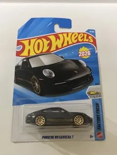 ホットウィール　ポルシェ　911 カレラ T ブラック　黒　ベーシックのサムネイル