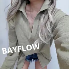 BAYFLOW お気に入りで何度か着用してます 古着ニットスリットいり