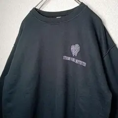 アメリカ古着 GILDAN 企業ロゴ トレーナー M 黒