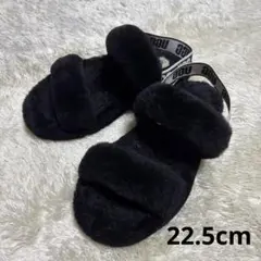 マ*こ様 UGG 厚底サンダル ブラックファンケット24 - メルカリ