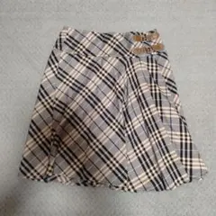 【極美品】バーバリーブルーレーベル 巻きスカート ノバチェック バックル38
