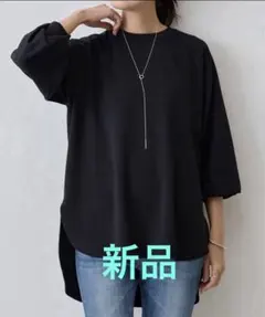 ✨美品✨ビアズリー　Tブラウス　ブラック　F チュニック　カットソー　長袖 ✨美品✨ビアズリー Tブラウス ブラック F チュニック カットソー 長袖