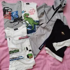 klädkåp キッズ服 セット 110(恐竜プリント)