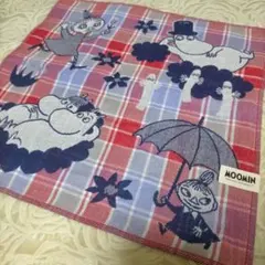 MOOMIN ムーミン リトルミイ ハンカチ チェック柄